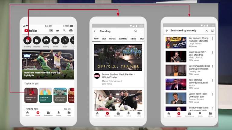 YouTube đang thử nghiệm tab Explore trên iOS