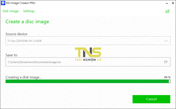 ISO Image Creator PRO: Tạo ISO cho đĩa DVD trên Windows 10 cực dễ