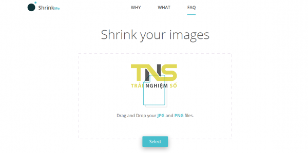 Shrink Me: Nén ảnh JPG, PNG không giới hạn