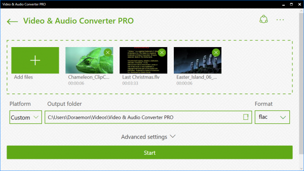 Video & Audio Converter PRO: Ứng dụng UWP chuyển đổi video, âm thanh cho iOS, Android trên Windows 10