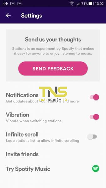 Trải nghiệm ứng dụng Stations của Spotify