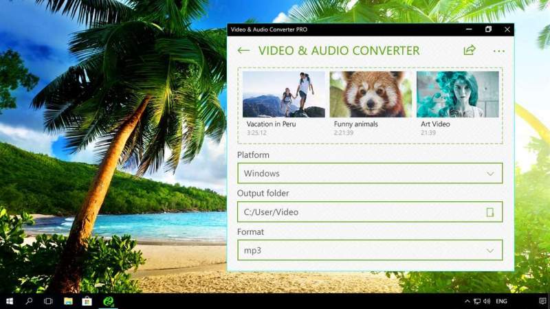 Video & Audio Converter PRO: Ứng dụng UWP chuyển đổi video, âm thanh cho iOS, Android trên Windows 10