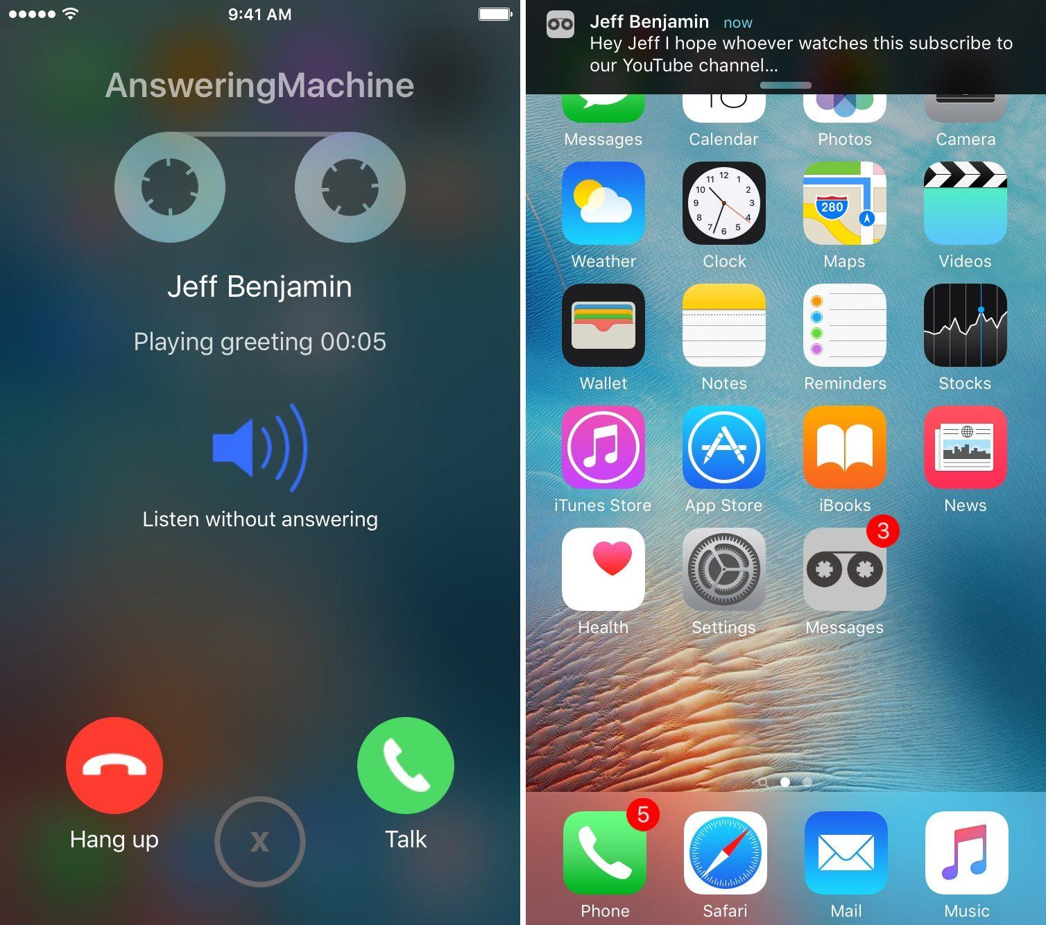 AnsweringMachine X: Hộp thư thoại và tự động trả lời cuộc gọi đến trên iPhone