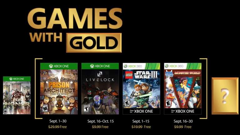 Games with Gold tháng 9/2018: Prison Architect: Xbox One Edition, Livelock và…