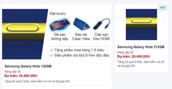 Galaxy Note 9 lộ hình ảnh, giá bán trước giờ G