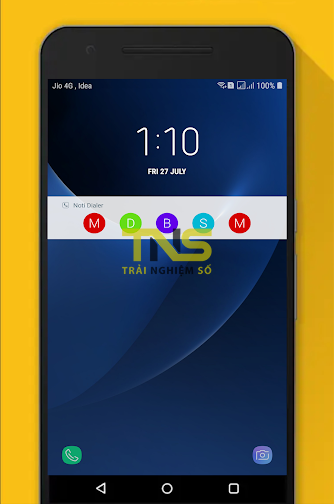 Thực hiện gọi nhanh từ trên màn hình khóa và thông báo Android