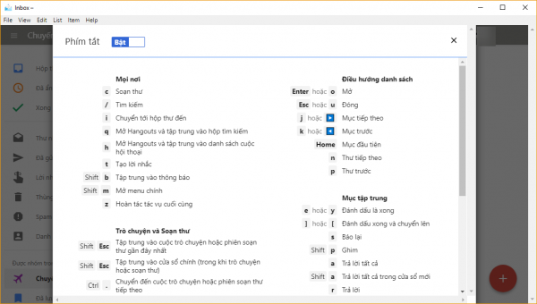 Inboxer: Quản lý email trên Google Inbox từ desktop