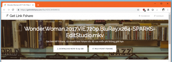 Get link tập tin Fshare từ menu chuột phải Chrome