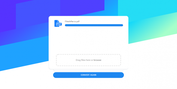 Fileshifter.io: Chuyển đổi nhiều định dạng file dung lượng 1GB