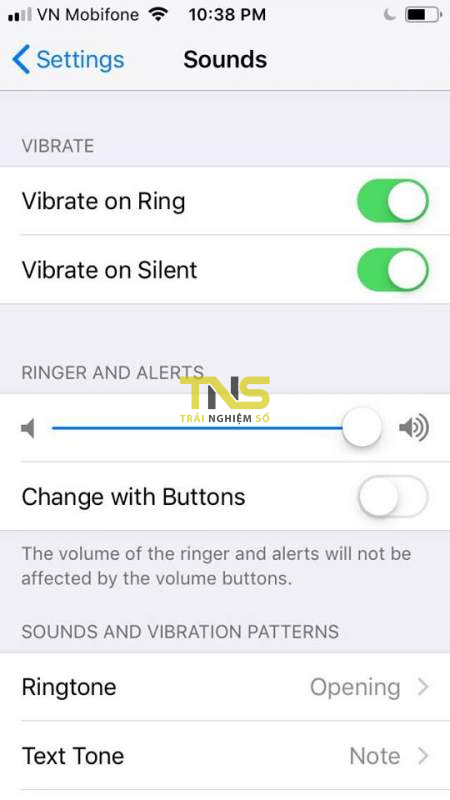 iOS 12: Cách điều chỉnh âm báo bằng phím tăng giảm âm lượng