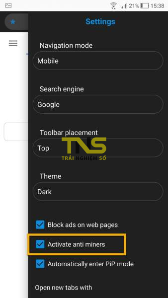Trải nghiệm trình duyệt Monument Browser trên Android