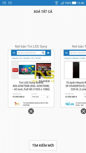 So sánh giá với Websosanh bằng ứng dụng Android