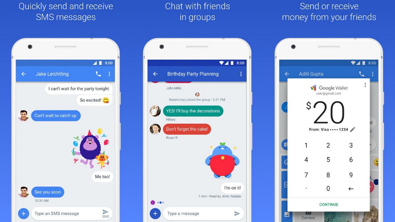 Ứng dụng Android Messages được bổ sung thêm tính năng tìm kiếm rất mạnh