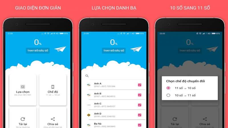 Thêm 2 ứng dụng đổi đầu số điện thoại mới nhất cho iOS, Android