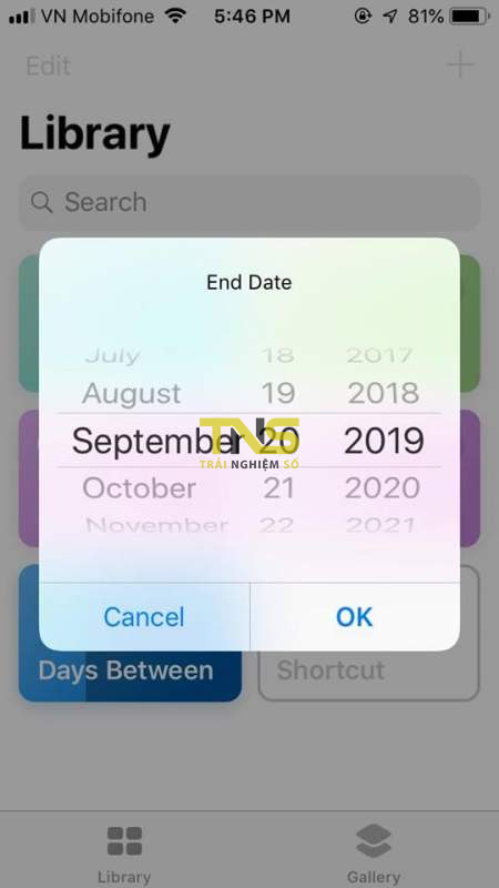 iOS 12: Đếm số ngày giữa hai thời điểm bằng Siri Shortcuts