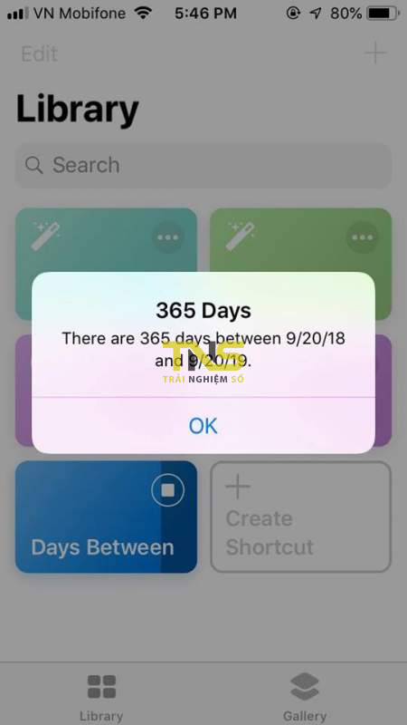 iOS 12: Đếm số ngày giữa hai thời điểm bằng Siri Shortcuts