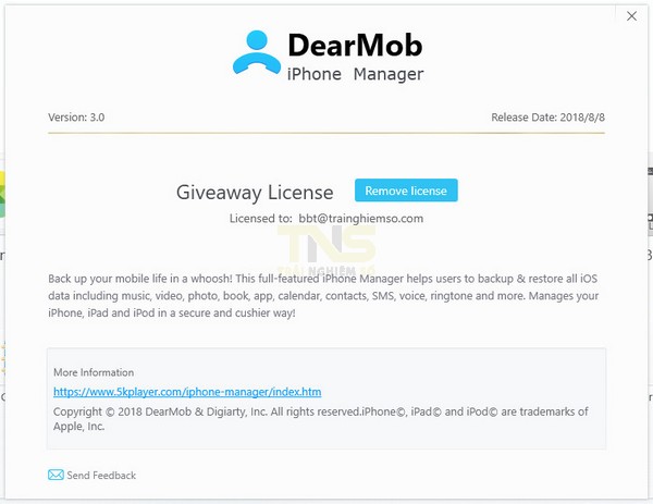 Đang miễn phí ứng dụng quản lý iPhone trị giá 65USD