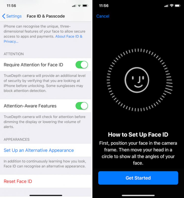 iOS 12 Alternate Face ID Face 742x800 - 12 thủ thuật iPhone XS và iPhone XS Max bạn cần biết