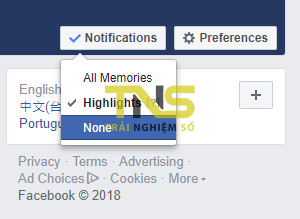 Cách tắt hoặc lọc bớt nội dung kỷ niệm trên Facebook
