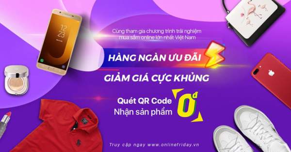 Săn hàng giá sốc dịp Online Friday 2018