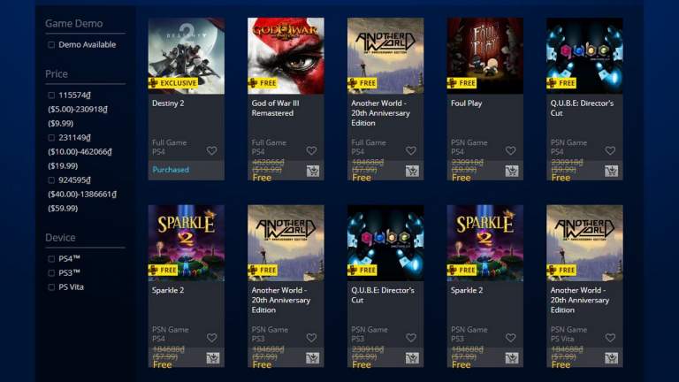 Đã có thể tải các game miễn phí tháng 9/2018 dành cho tài khoản PSN Plus