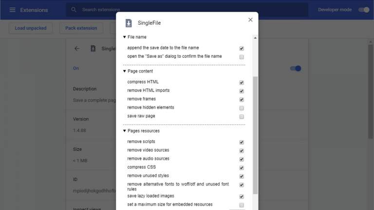 Cách lưu toàn bộ trang web thành một file duy nhất