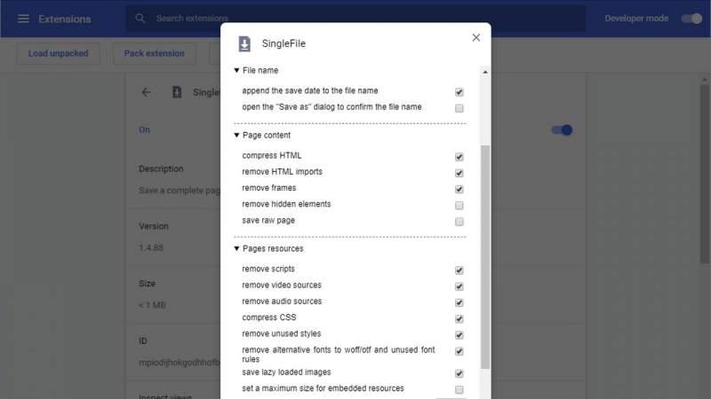 Cách lưu toàn bộ trang web thành một file duy nhất
