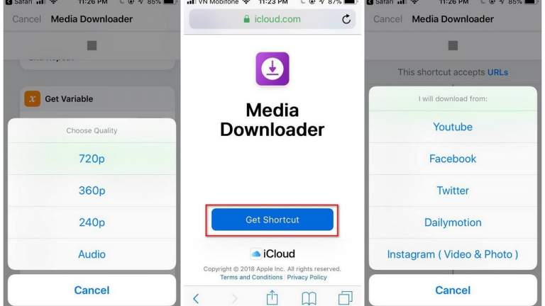 iOS 12: Cách tải video YouTube, Facebook về iPhone