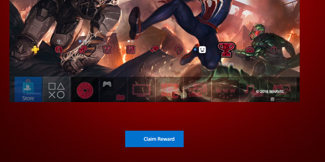 Cách lấy miễn phí theme Spider-man cho PS4