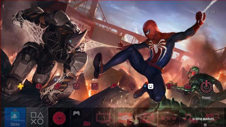 Cách lấy miễn phí theme Spider-man cho PS4
