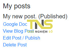 Cách tạo một trang blog bằng Google Docs