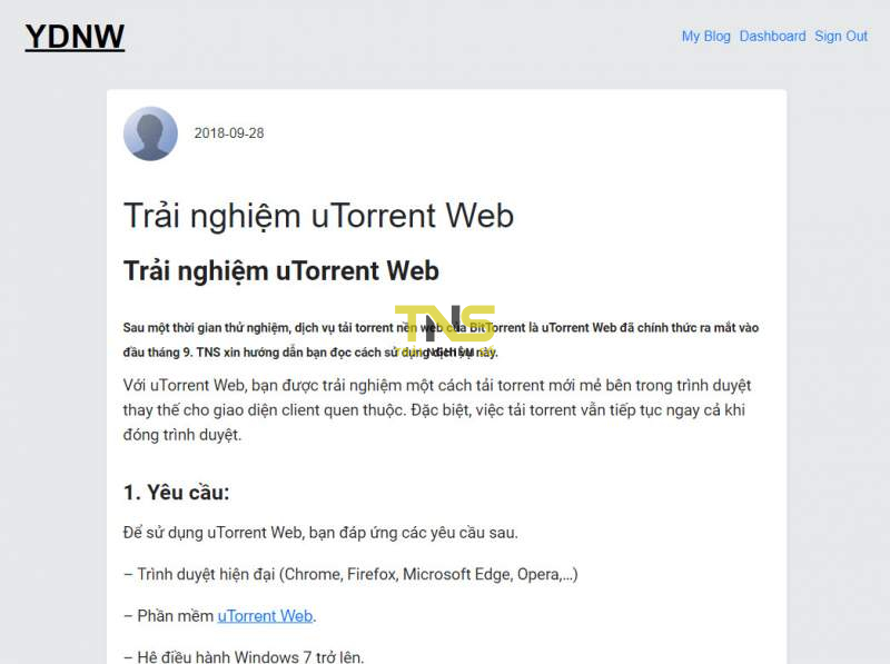 Cách tạo một trang blog bằng Google Docs