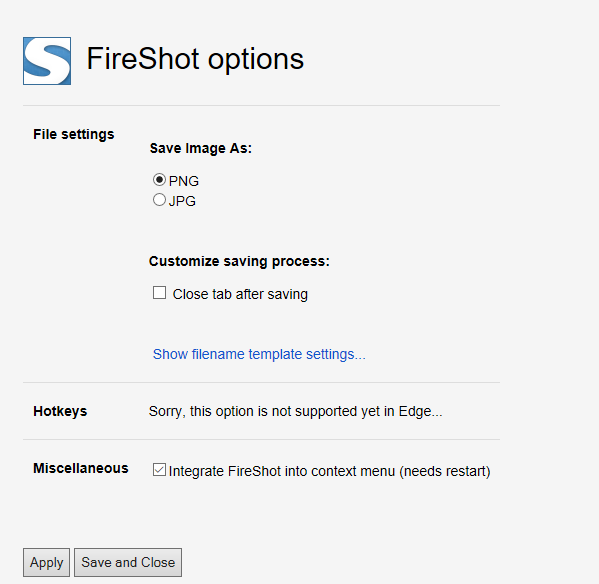 FireShot: Chụp ảnh màn hình và lưu thành PDF, PNG, JPG trên Microsoft Edge