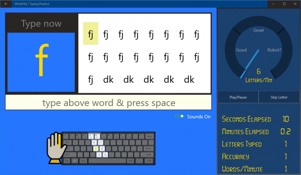 Tổng hợp ứng dụng UWP giúp luyện đánh máy nhanh trên Windows 10