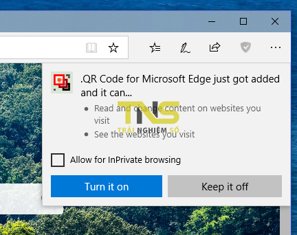 Tải ngay tiện ích tạo mã QR trên Microsoft Edge trị giá 23 ngàn đồng