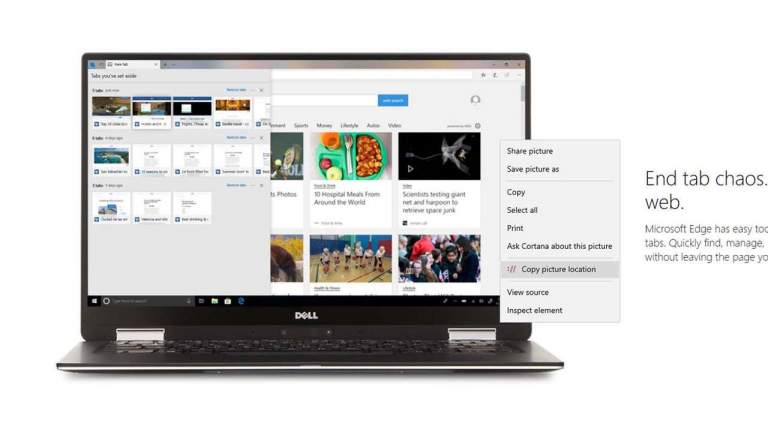 Thêm chức năng sao chép link ảnh cho Microsoft Edge