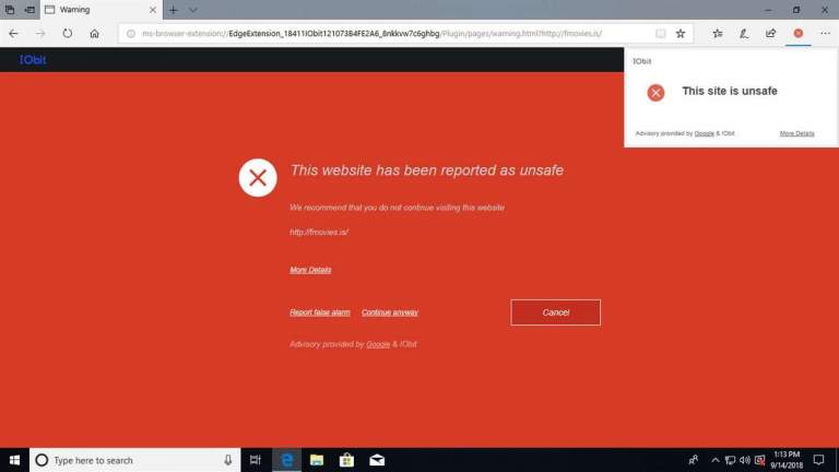 Dùng IObit Surfing Protection & Ads Removal bảo vệ máy tính khi lướt web trên Microsoft Edge