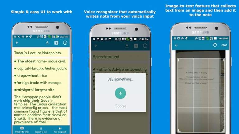 SmartyNote Notepad: Soạn ghi chú trên Android bằng giọng nói, trích xuất văn bản