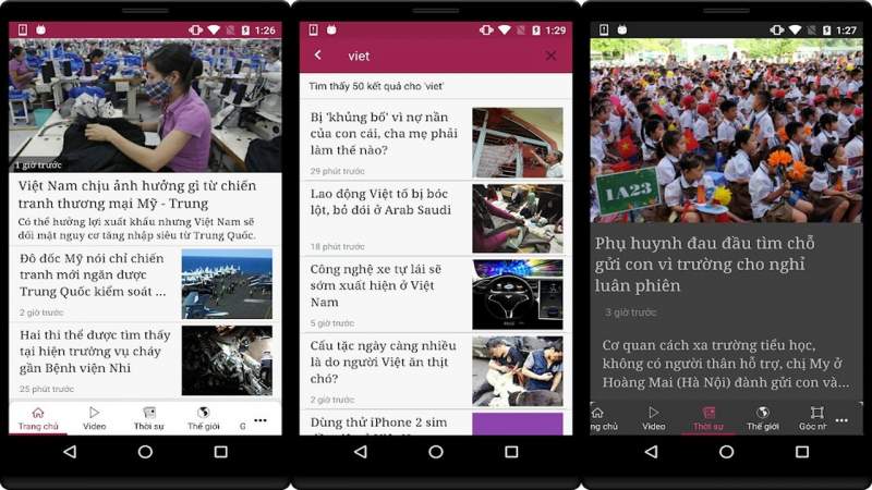 Đọc báo online trên Android với Tin nhanh 24H