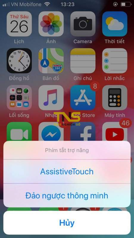 Cách bật tắt nhanh phím trợ năng trên iOS 12