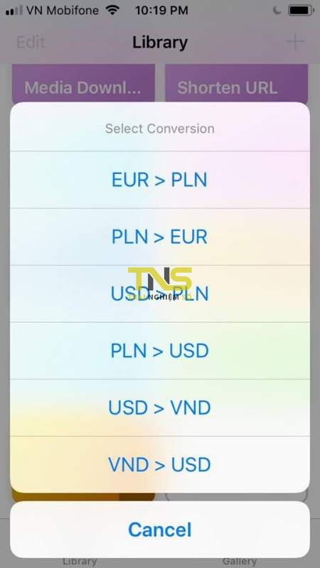 Cách chuyển đổi tiền tệ bằng Siri Shortcuts