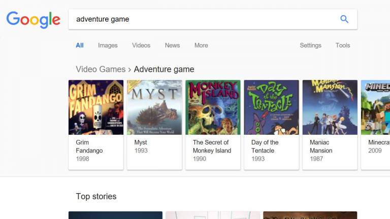 Mời bạn trải nghiệm game phiêu lưu bằng chữ ẩn giấu trong Google.com