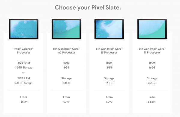Google ra mắt Pixel Slate: máy tính bảng chạy Chrome OS, trang bị vi xử lý Intel thế hệ thứ 8