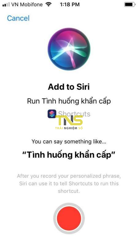 Cách nhắn tin, quay video tình huống khẩn cấp nhanh bằng iPhone