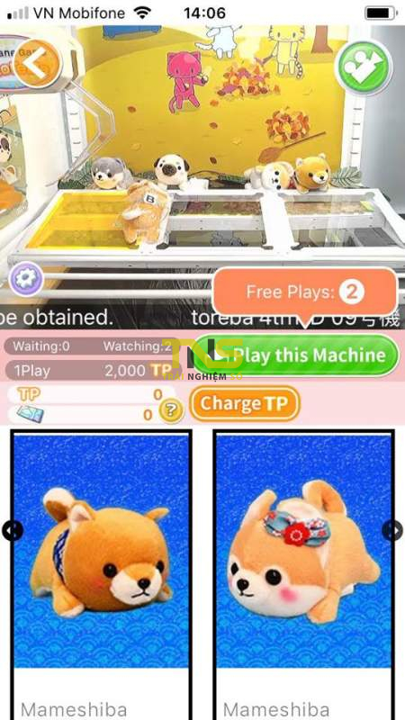 Trải nghiệm game gắp thú online Crane Game Toreba