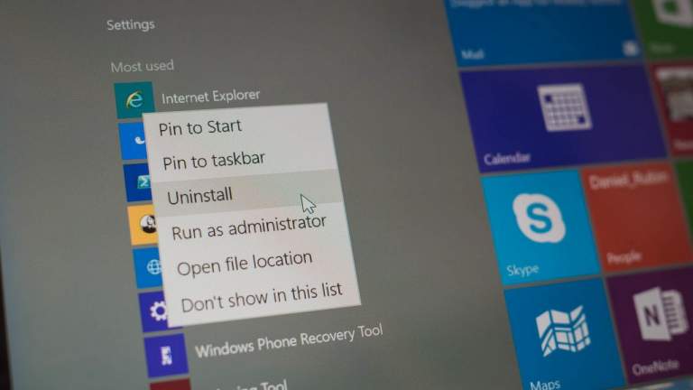 Cách ẩn một ứng dụng khỏi danh sách Uninstall trên Windows 10