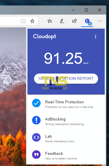 Cloudopt AdBlocker: Bảo vệ Microsoft Edge trước trang web độc hại, đào tiền ảo
