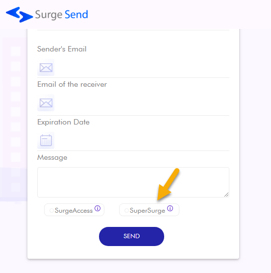 Surge Send: Chia sẻ 100 GB/file miễn phí