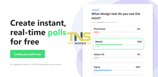 Tạo thăm dò trên web nhanh như chớp với Fast Poll