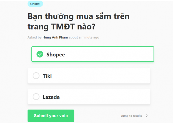 Tạo thăm dò trên web nhanh như chớp với Fast Poll